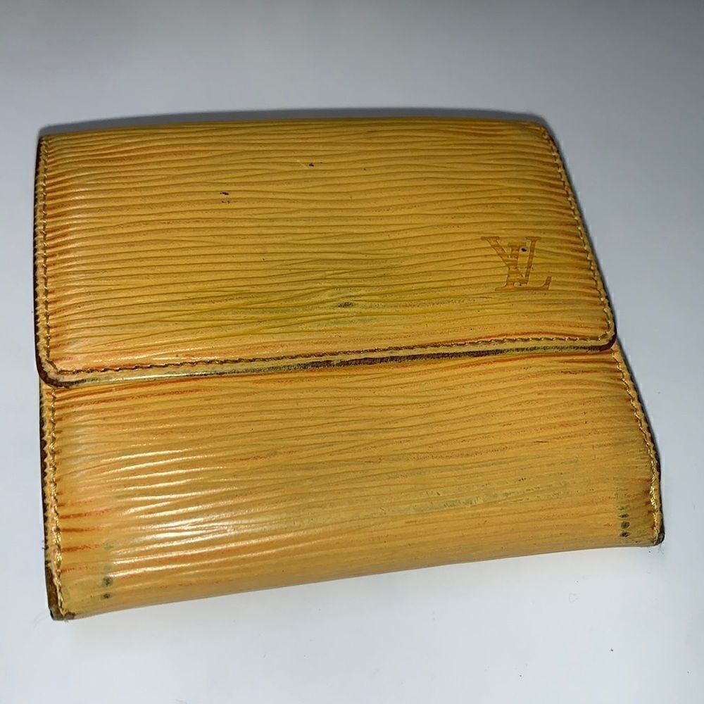 Louis Vuitton Epi Leather Compact Wallet Yellow